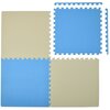 Mata piankowa HUMBI Puzzle 62 x 62 x 1 cm (12 elementów) Kremowo-błękitny Płeć Chłopiec