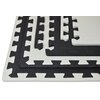 Mata piankowa HUMBI Puzzle 62 x 62 x 1 cm (12 elementów) Biało-czarny Rodzaj Mata piankowa