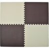 Mata piankowa HUMBI Puzzle 62 x 62 x 1 cm (12 elementów) Kremowo-brązowy