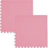 Mata piankowa HUMBI Puzzle 62 x 62 x 1 cm (6 elementów) Różowy