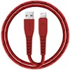 Kabel USB - Lightning ENERGEA Nyloflex MFI 1.5 m Czerwony