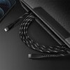 Kabel USB-C - Lightning ENERGEA Nyloflex MFI 1.5 m Czarny Złącze 2 Lightning
