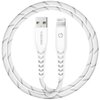Kabel USB - Lightning ENERGEA Nyloflex MFI 1.5 m Biały