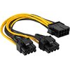 Kabel PCI Express 8-pin - 2x PCI Express 6+2-pin AKYGA AK-CA-81 0.2 m