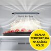 Lodówka HISENSE RB390N4BFC No Frost 186 cm Czarna Licowane drzwi Szuflada z regulacją wilgotności Szuflada z niższą temperaturą Położenie zamrażarki Na dole