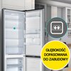Lodówka HISENSE RB390N4BFC No Frost 186 cm Czarna Licowane drzwi Szuflada z regulacją wilgotności Szuflada z niższą temperaturą Kolor / wykończenie boków Czarny