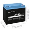Akumulator QOLTEC 53702 24Ah 12.8V Maksymalny prąd ładowania [A] 12