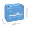 Akumulator QOLTEC 53703 30Ah 12.8V Waga [kg] 2.6