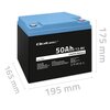 Akumulator QOLTEC 53704 50Ah 12.8V Maksymalny prąd ładowania [A] 25