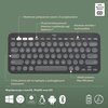 Klawiatura LOGITECH Pebble Keys 2 K380s Grafitowy Podświetlenie Nie