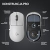 Mysz LOGITECH G PRO X Superlight 2 Lightspeed Biały Dla graczy Tak