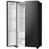 Lodówka HISENSE RS711N4AFE Side by side Nofrost 178.6cm Czarna Funkcja Convert Wyświetlacz Zewnętrzny