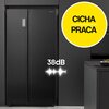 Lodówka HISENSE RS711N4AFE Side by side Nofrost 178.6cm Czarna Funkcja Convert Zmiana kierunku otwierania drzwi Nie