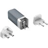 Ładowarka sieciowa ENERGIZER Ultimate Multiplug 65W Srebrny Szerokość [mm] 60
