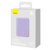 Powerbank BASEUS Magnetic Mini 10000 mAh 20W Fioletowy Liczba portów wyjściowych [szt] 1