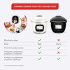 Multicooker TEFAL Cook4me Touch Pro CY943130 (Wi-Fi) z możliwością funkcjonalności AirFryera, z wbudowaną wagą oraz dostępem do ponad 1000 darmowych przepisów Wyposażenie 1 x misa