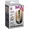 Mysz DEFENDER Wave MM-995 Złoty Typ myszy Optyczna