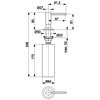 Dozownik do płynu do naczyń KFA ARMATURA Duero 990-100-22 Inox Materiał ABS