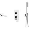Zestaw wannowy podtynkowy KFA ARMATURA Logon 5139-401-00 Chrom