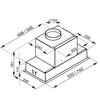 Okap GLOBALO Lumotion 60.1 Czarny 390m3/h 60dB klasa B Szerokość [cm] 55