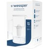 Dzbanek filtrujący WESSPER Borosilicate AquaClassic Biały Podziałka ilości wody Nie