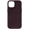 Etui NJORD BY ELEMENTS Salmon Leather MagSafe do Apple iPhone 15 Plus Bordowy