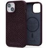Etui NJORD BY ELEMENTS Salmon Leather MagSafe do Apple iPhone 15 Plus Bordowy Seria telefonu iPhone