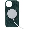 Etui NJORD BY ELEMENTS Salmon Leather MagSafe do Apple iPhone 15 Plus Zielony Model telefonu iPhone 15 Plus