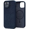 Etui NJORD BY ELEMENTS Salmon Leather MagSafe do Apple iPhone 15 Plus Niebieski Seria telefonu iPhone