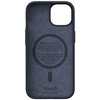 Etui NJORD BY ELEMENTS Salmon Leather MagSafe do Apple iPhone 15 Plus Czarny Gwarancja 24 miesiące