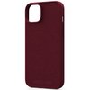 Etui NJORD BY ELEMENTS Suede Comfort+ MagSafe do Apple iPhone 15 Plus Czerwony Dominujący kolor Czerwony
