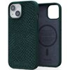 Etui NJORD BY ELEMENTS Salmon Leather MagSafe do Apple iPhone 15 Zielony Seria telefonu iPhone