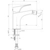 Bateria bidetowa DEANTE Hiacynt BQH 030M Chrom Rodzaj baterii Jednodźwigniowa