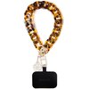 Zawieszka do telefonu GUESS Big Hand Strap Acetate 4G Złocisty brąz