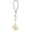 Zawieszka do telefonu GUESS Phone Strap 4G Glitter Charm Złoty