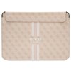 Etui na laptopa GUESS Sleeve 4G Printed Stripes 16 cali Różowy
