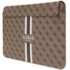 Etui na laptopa GUESS Sleeve 4G Printed Stripes 16 cali Brązowy Pasuje do laptopa [cal] 16