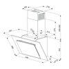 Okap ICEBERG Fugo 45 FUGOPSKMNK4501 Czarny 310m3/h 62db Klasa B Szerokość [cm] 45