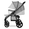 Wózek dziecięcy LIONELO Annet Plus Concrete Szary Bezpieczeństwo Elementy odblaskowe