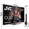 U Telewizor JVC LT-55VAO9200 55" OLED 4K 100Hz Android TV Dolby Atmos Dolby Vision Pobór mocy (tryb włączenia) [W] 113