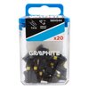 Zestaw bitów GRAPHITE 56H544 (20 szt.) Długość robocza [mm] 25