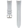 Pasek do Samsung Galaxy Watch 6 Hybrid Eco-Leather (20mm) M/L Srebrny Materiał Fluoroelastomer