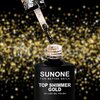 Top hybrydowy SUNONE Top Shimmer Gold 5ml Zastosowanie Stylizacje hybrydowe