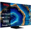 Telewizor TCL 75C809 75'' MINILED 4K 144Hz Google TV Dolby Vision Dolby Atmos HDMI 2.1