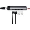 Hub SATECHI ST-TCPHEM USB Typu C, Pasywny Szary Liczba portów wyjściowych [szt.] 6
