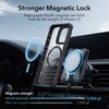 Etui ESR Armor Tough Kickstand HaloLock Magsafe do Apple iPhone 15 Przezroczysto-czarny Etui z powerbankiem Nie