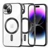 Etui TECH-PROTECT MagShine Magsafe do Apple iPhone 15 Plus Czarny