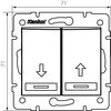 Włącznik żaluzjowy KANLUX Domo 01-1310-202 Rodzaj Włącznik żaluzjowy