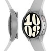 Przezroczyste etui ARAREE Nukin jest zamontowane na zegarku Samsung Galaxy Watch 6 (40 mm), ukazując jego tarczę z dużymi cyframi "10:08". Etui jest widoczne z przodu i z boku, podkreślając jego dopasowanie do kształtu zegarka.