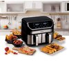 Air Fryer Frytkownica beztłuszczowa ARIETE 4625/00 z podwójnym koszem Funkcje dodatkowe Przypomnienie o wstrząśnięciu/zamieszaniu potrawy